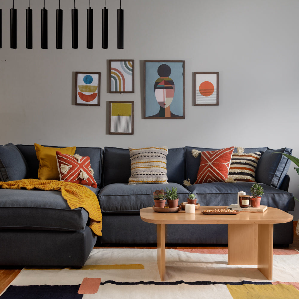 Plush L-Shape Sofa