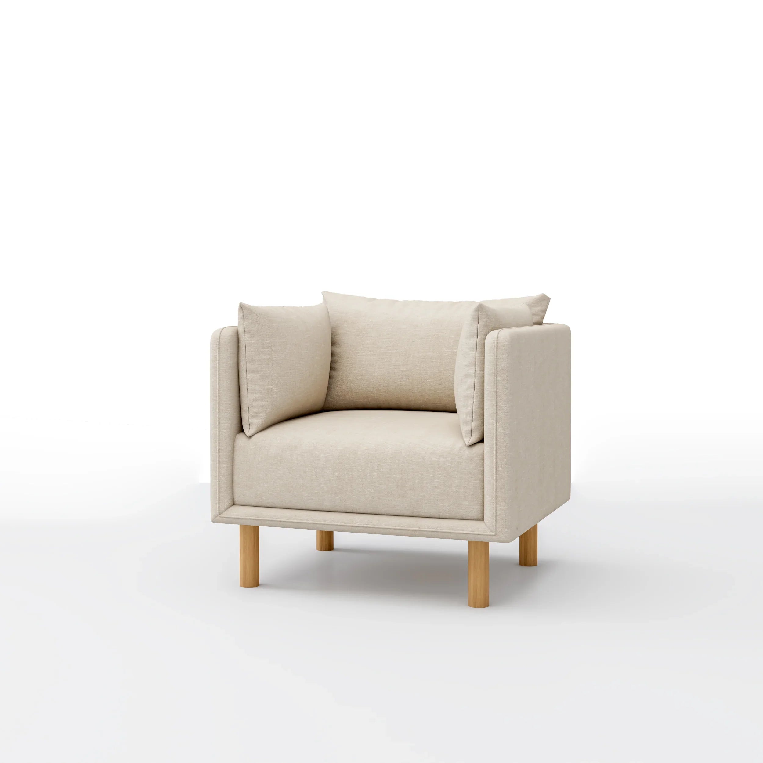 Mcann Wooden Legs Armchair