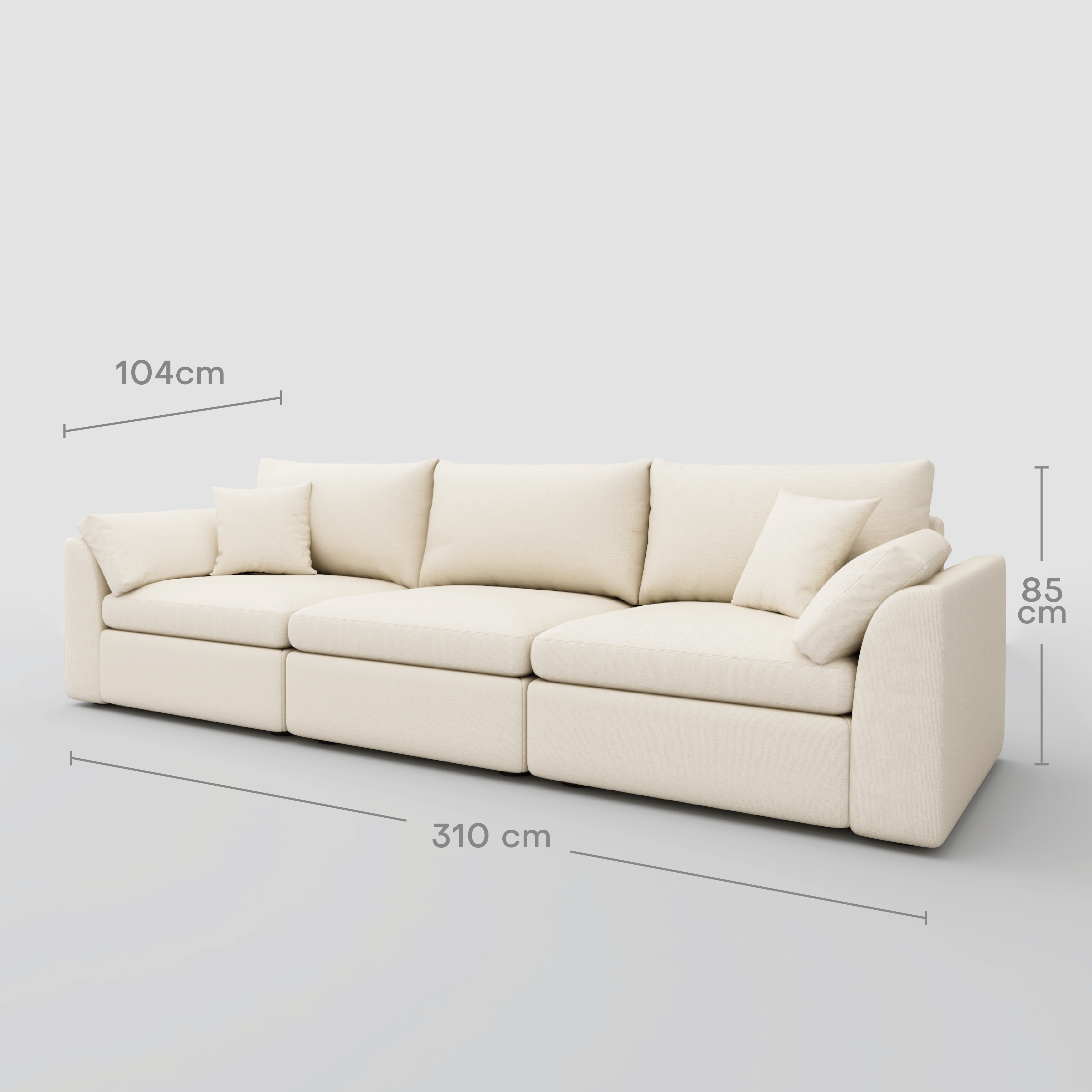 Brooke 3 Seater Sofa