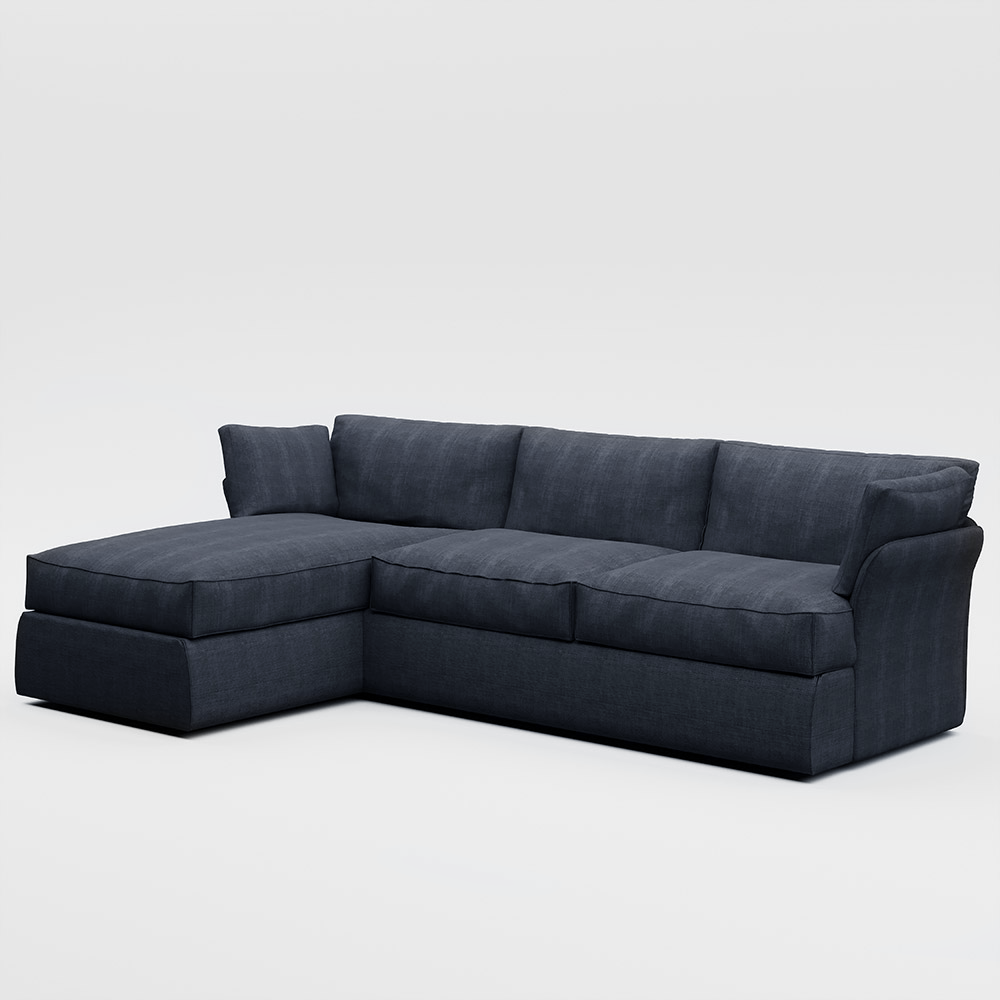 Plush L-Shape Sofa