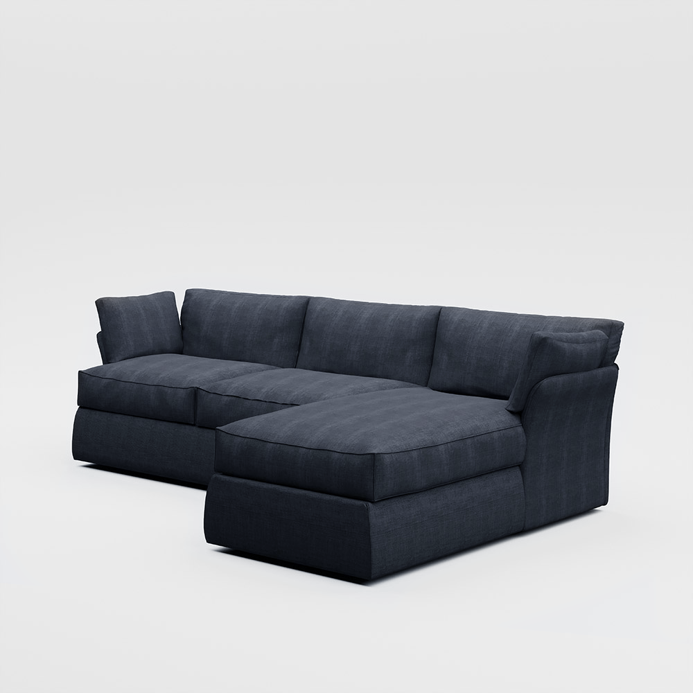 Plush L-Shape Sofa