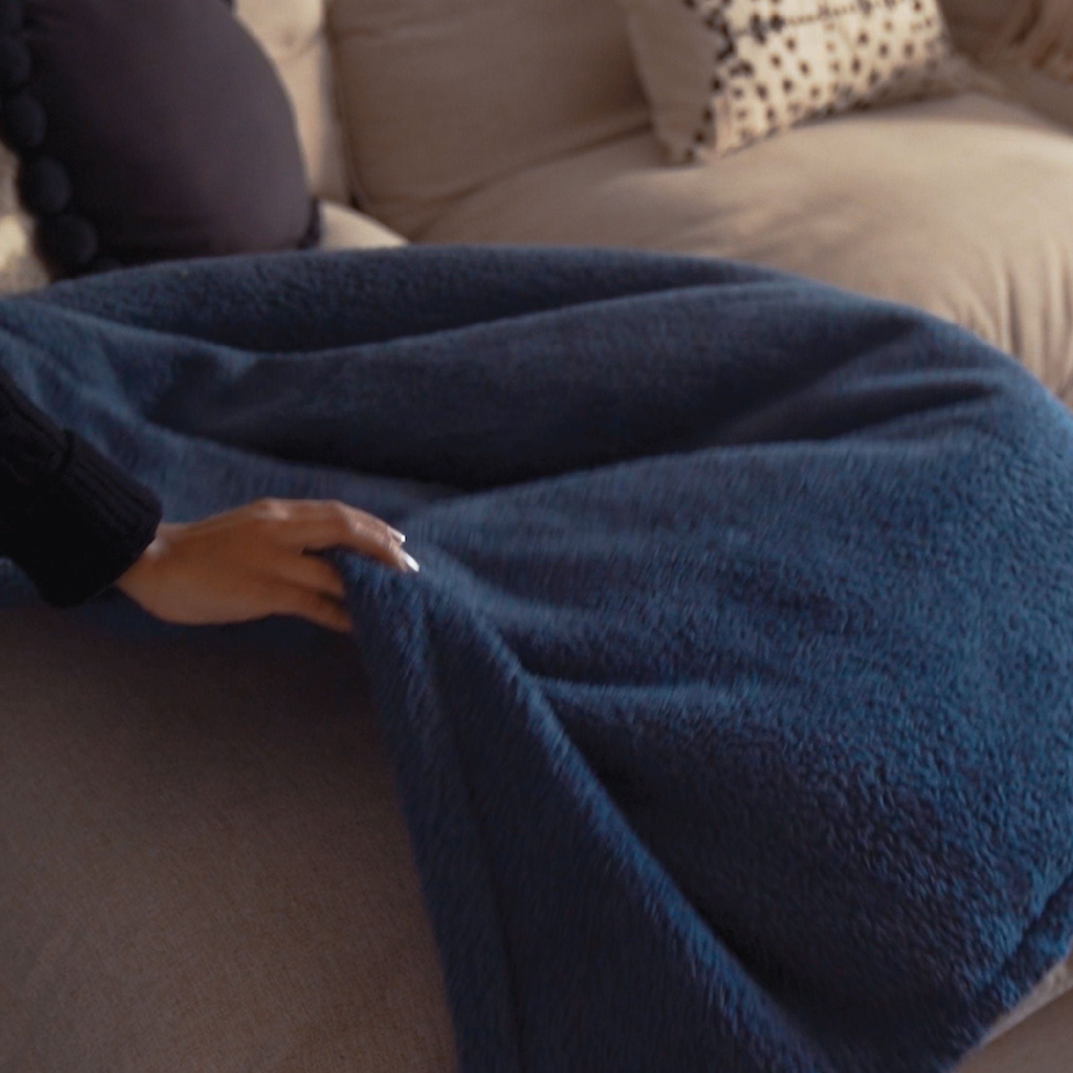 Curly Fur Throw