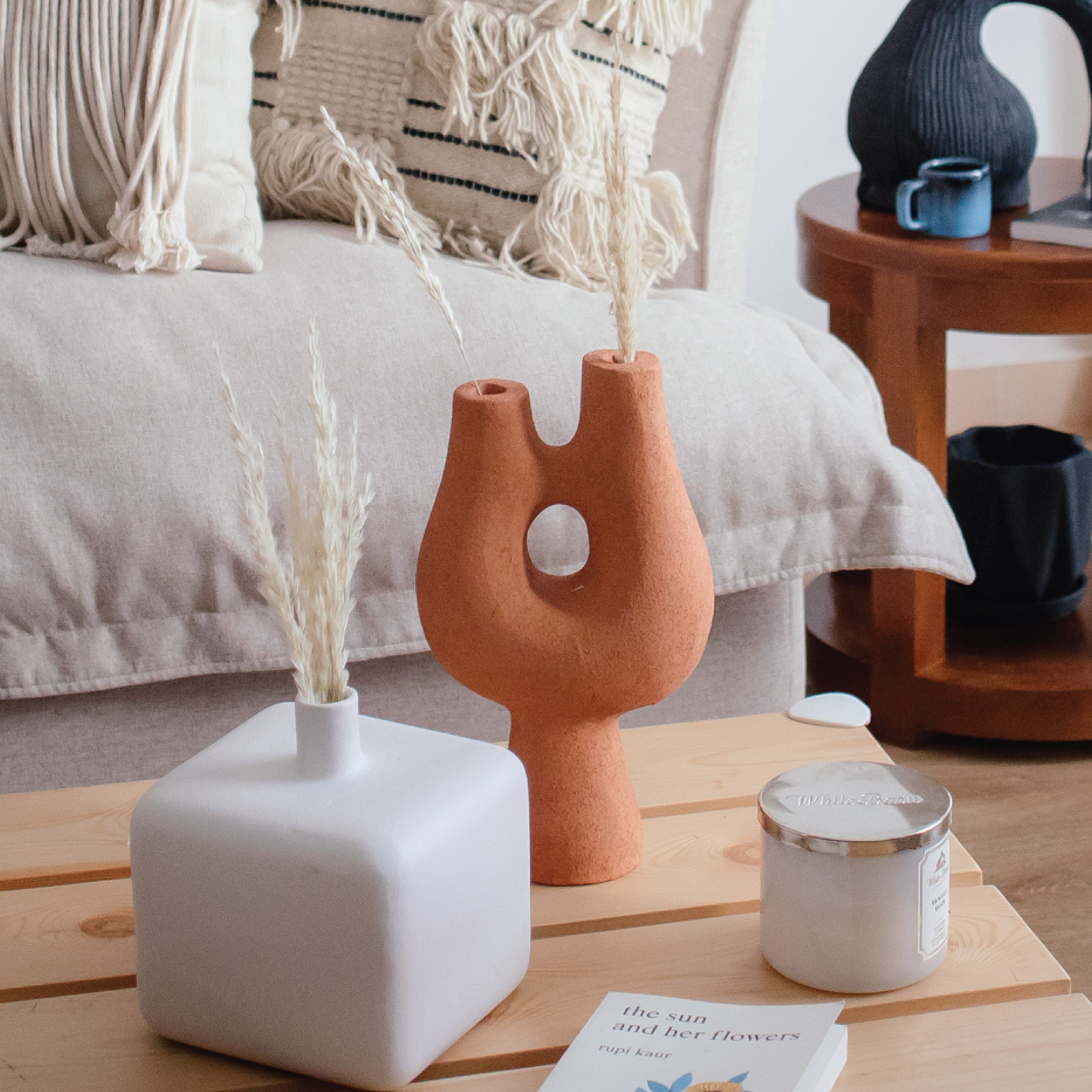 Cube Pottery Vase
