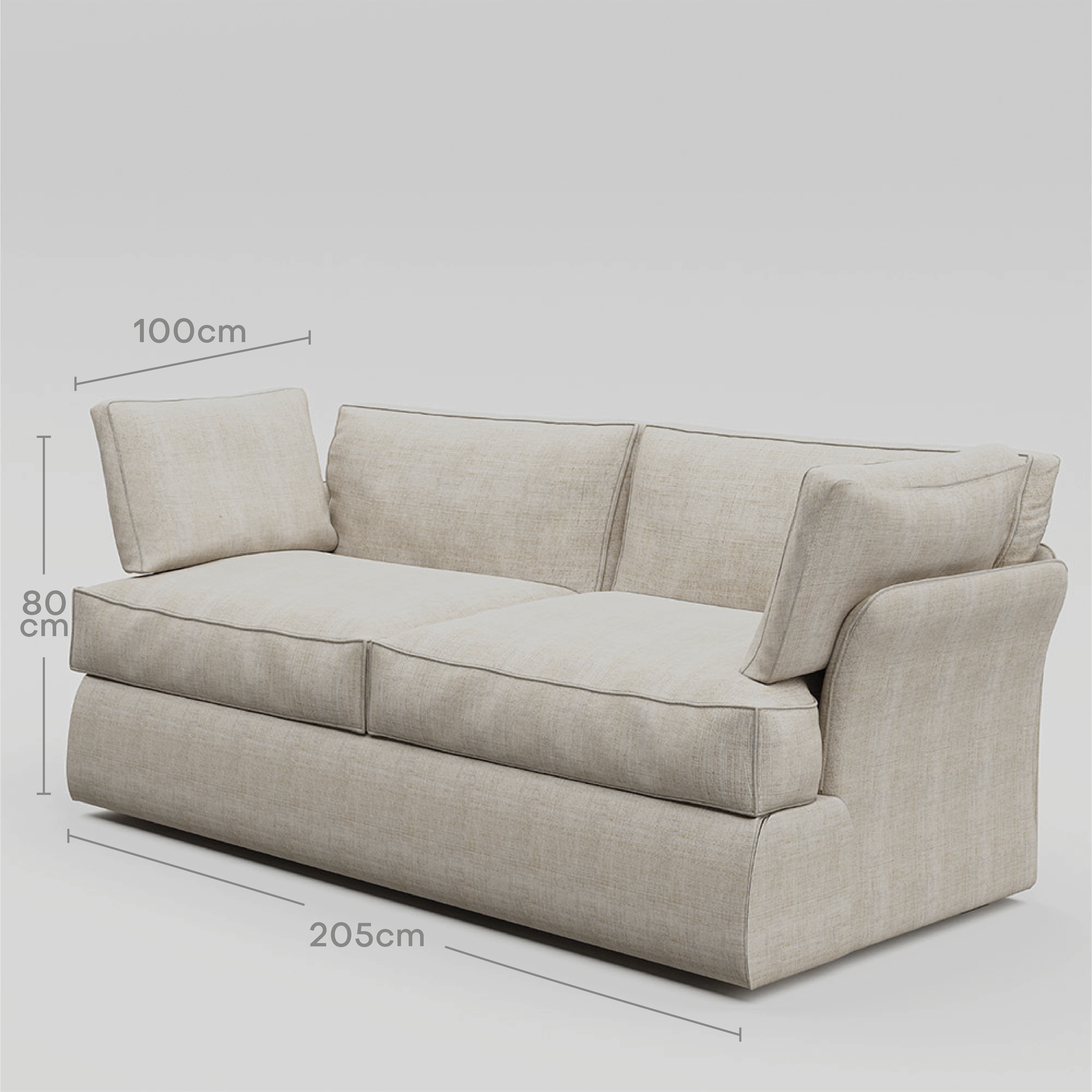 Plush 2 Seater Sofa
