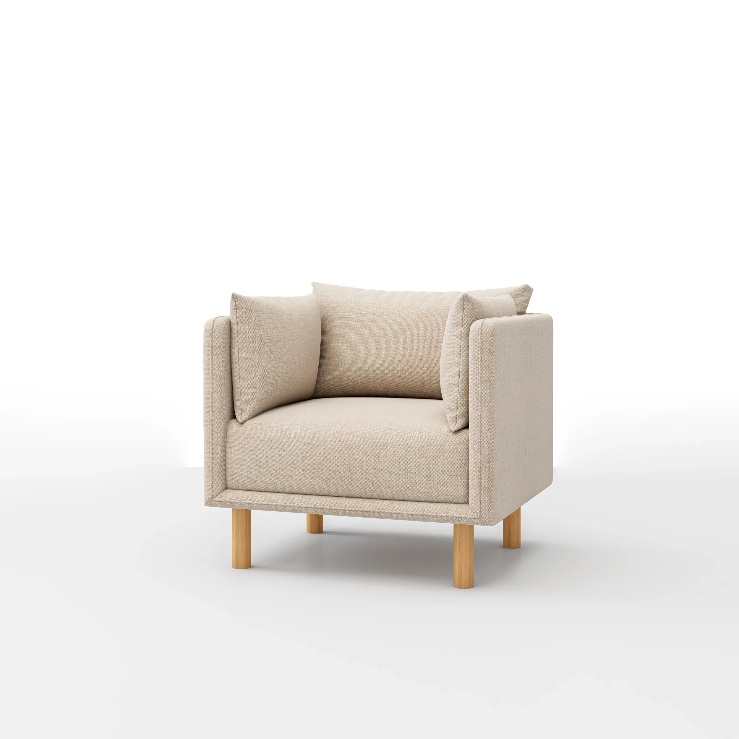 Mcann Wooden Legs Armchair